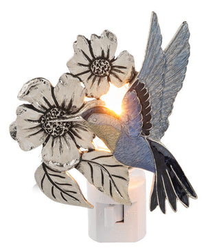Hummingbird Nightlight - Zinc
