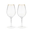 Gilded-stemmed-wine-glass-set-by-twine-Wine-Glasses
