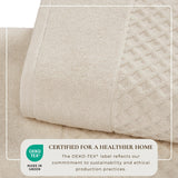 Cotton diamond waffle weave bath towel set - grayson collection