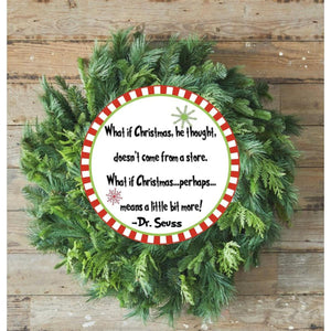 What If He Thought Christmas Sign