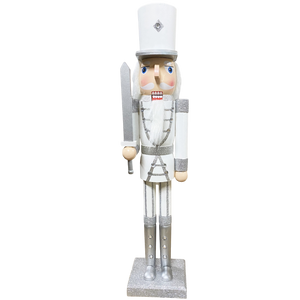 Classic-Silver-Nutcracker-2-Feet-Tall-with-Sword-Nutcrackers