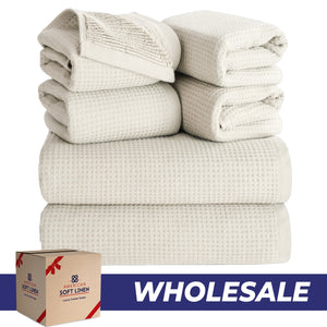 NOLA 6-Piece Turkish Towel Set – 600 GSM 100% Turkish Cotton Wholesale Case Pack of 10