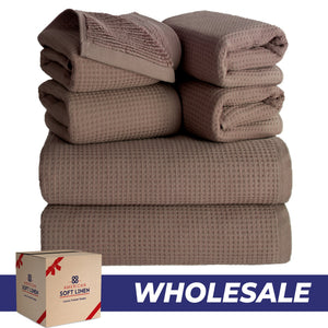 NOLA 6-Piece Turkish Towel Set – 600 GSM 100% Turkish Cotton Wholesale Case Pack of 10