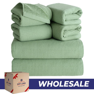 NOLA 6-Piece Turkish Towel Set – 600 GSM 100% Turkish Cotton Wholesale Case Pack of 10