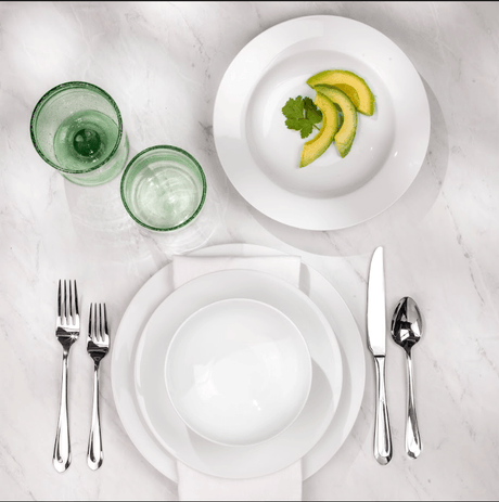 Essential Classic White Porcelain Dinnerware Set – 16 Piece