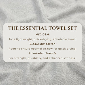 Cotton Terry Bath Towel Set - Cooper Collection