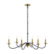 Wicklow 6 - light bohemian farmhouse iron led chandelier - Tuesday Morning - Chandeliers
