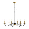 Wicklow 6 - light bohemian farmhouse iron led chandelier - Tuesday Morning - Chandeliers