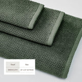 Cotton textured bath towel set - acacia collection