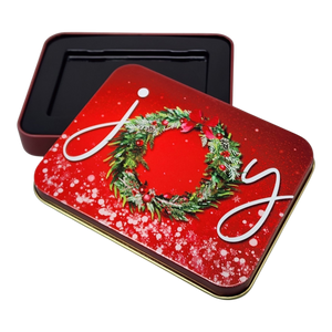 Christmas Gift Card Tin - Joyful Wreath