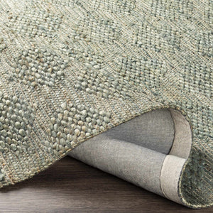 Wishaw Sage Green Jute Rug - Clearance