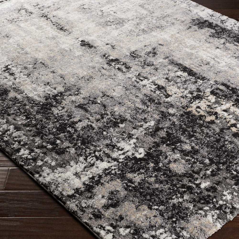 Witchford Abstract Charcoal Thick Rug