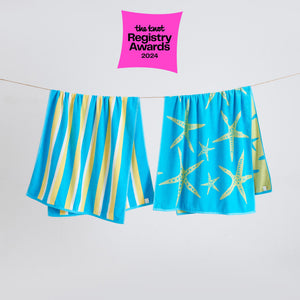 Cotton Velour Beach Towels 2-Pack - Maui Collection