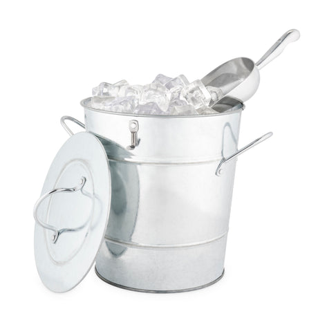 Galvanized-metal-ice-bucket-by-twine®-Ice-Buckets