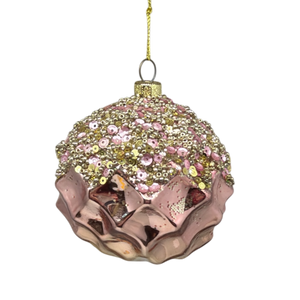Sequin Shatterproof Ball Ornament