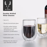 Double walled wine glasses viski®
