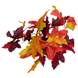 14-Inch Autumn Maple Leaf Bush