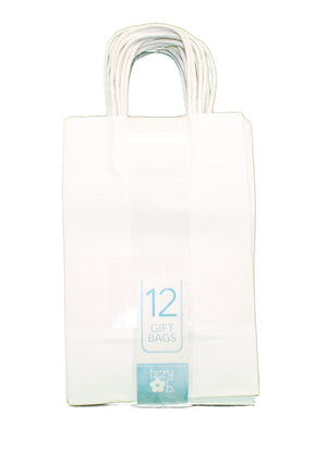 Junior Cub Kraft White Gift Bag Set of 12