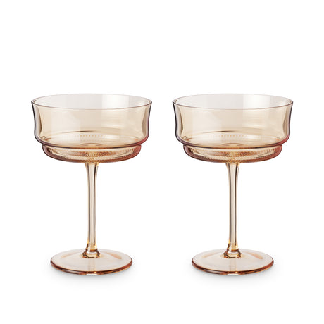 Tulip-coupe-in-amber-by-twine-living-Cocktail-Glasses