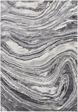 Walloon Gray Marble Thick Rug - Clearance