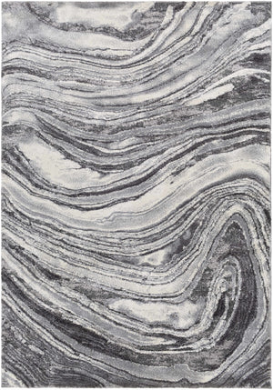 Walloon Gray Marble Thick Rug - Clearance