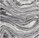 Walloon Gray Marble Thick Rug - Clearance