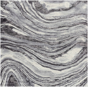 Walloon Gray Marble Thick Rug - Clearance