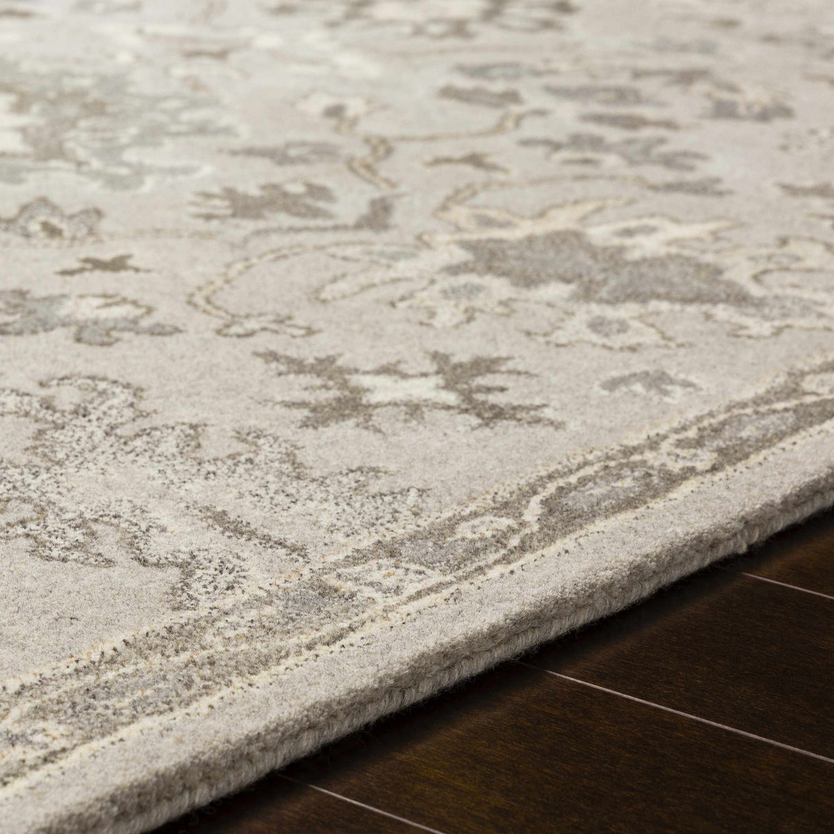 Willimantic Beige Thick Wool Rug
