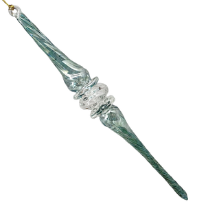 Seafoam Spiral Icicle Ornament