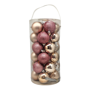 60MM 30 Count Shatterproof - Pink Coral