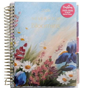 2026 18 Month Agenda Planner Never Stop Blooming