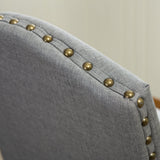 Wolen Upholstered Dining Chair with Nailhead Trim and High Back, Set of 2 - Dining Chairs