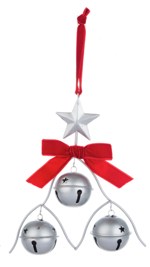 Jingle Bell Ornament - Silver