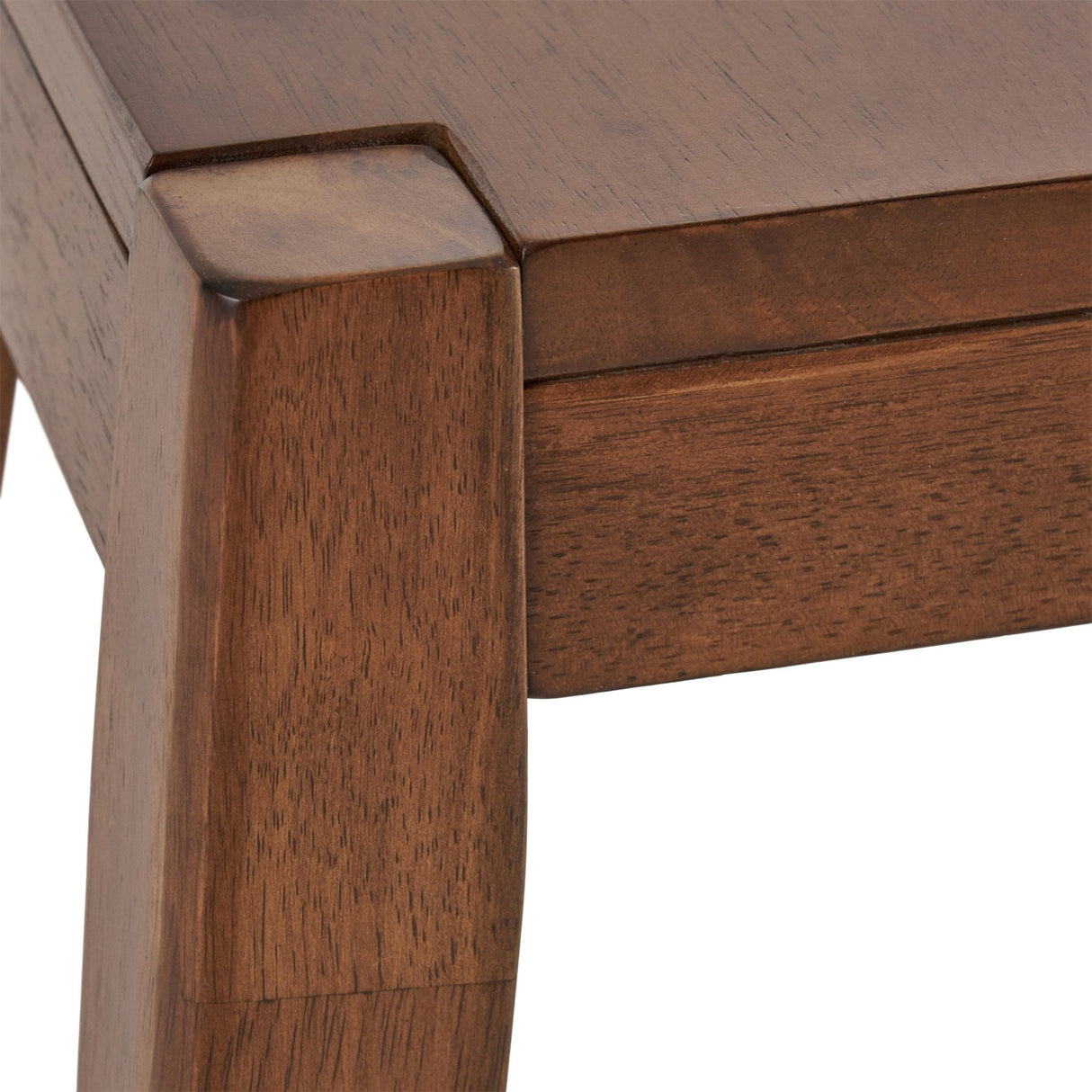 Wood Counter Stool with Armless Design and Footrest, Set of 2 - Counter Stools