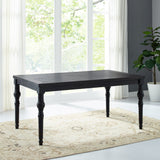 Wood Dining Table with Turned Leg and Rectangle Top - Dining Tables