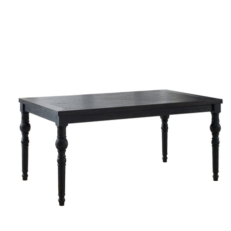 Wood Dining Table with Turned Leg and Rectangle Top - Dining Tables