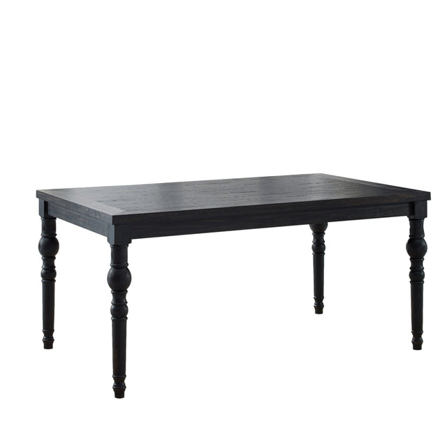 Wood Dining Table with Turned Leg and Rectangle Top - Dining Tables