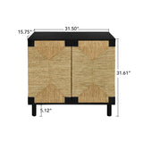 Wood Sideboard with 2 Doors and Adjustable Shelf - Buffets & Sideboards