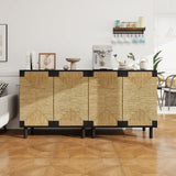Wood Sideboard with 2 Doors and Adjustable Shelf - Buffets & Sideboards