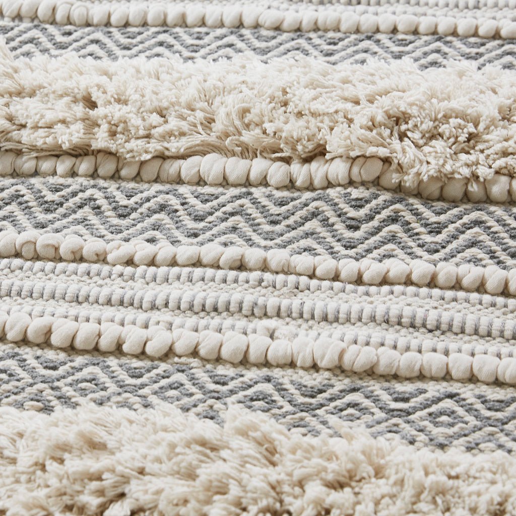 Woven texture stripe bath rug - Tuesday Morning - Bathroom Rugs