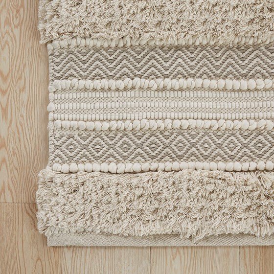 Woven texture stripe bath rug - Tuesday Morning - Bathroom Rugs