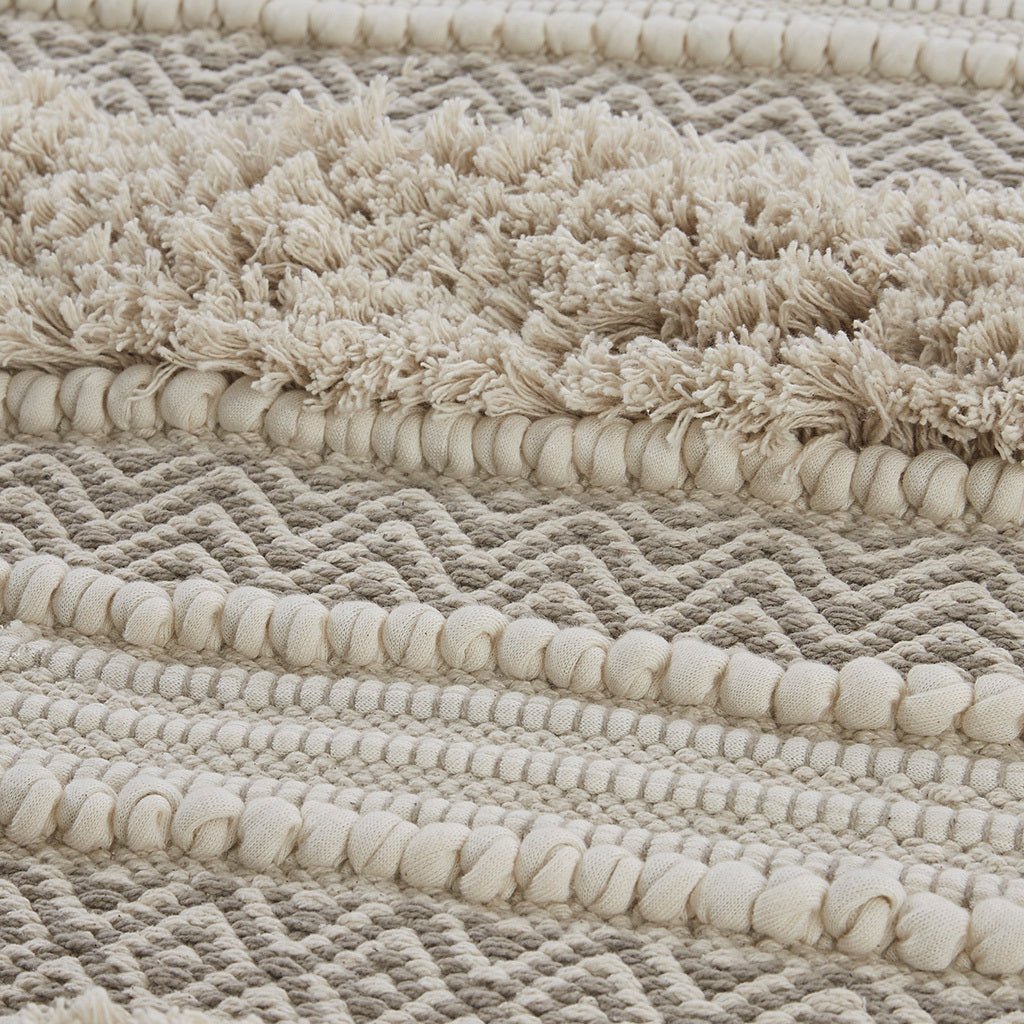 Woven texture stripe bath rug - Tuesday Morning - Bathroom Rugs