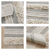 Woven texture stripe bath rug - Tuesday Morning - Bathroom Rugs