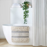 Woven texture stripe bath rug - Tuesday Morning - Bathroom Rugs