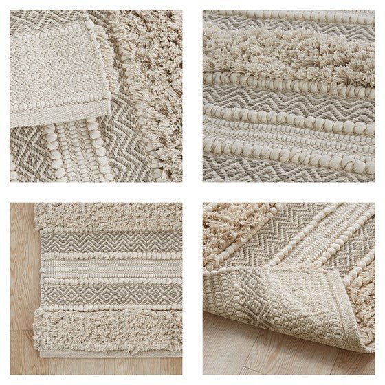 Woven texture stripe bath rug - Tuesday Morning - Bathroom Rugs