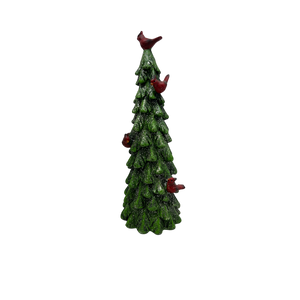 Glitter Cardinal Tree Medium