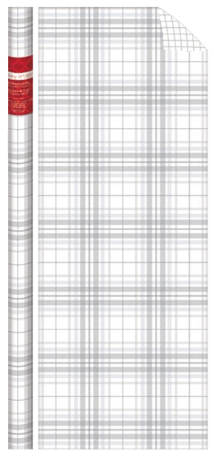 Traditional Roll Wrap - 40" x 288" - Snowy Plaid