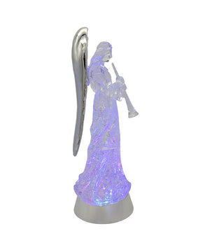 Illuminated Swirling Angel Water Globe