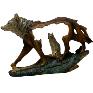 Wolf In A Wolf Figurine