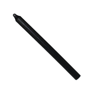 Rustic Taper Dinner Candle - 12 Inch Black